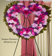 Heart Of Passion Funeral Sympathy Hearts