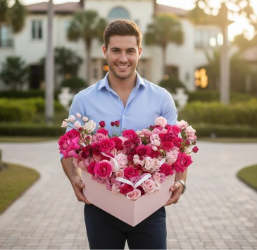 Heart of Petals: The Magenta Dream Box The Magenta Dream Box in Bluffton, SC | Ary Blooms