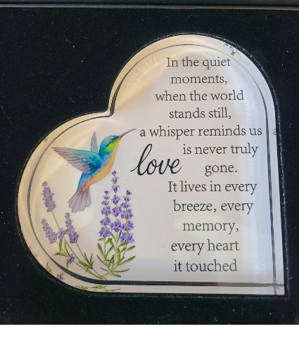 Heart Plaque Love Remembrance  Heart Plaque 