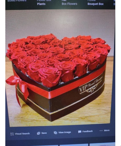 Heart Shaped Jewelry Boxed Roses  Valentine's Day Special