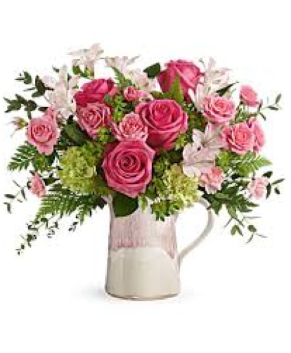 Heart Stone Vase arrangement