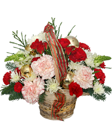 HEART-WARMING HOLIDAY Flower Basket in Albany, NY | Ambiance Florals & Events