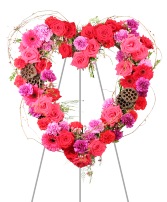 Heartfelt Array Standing Wreath