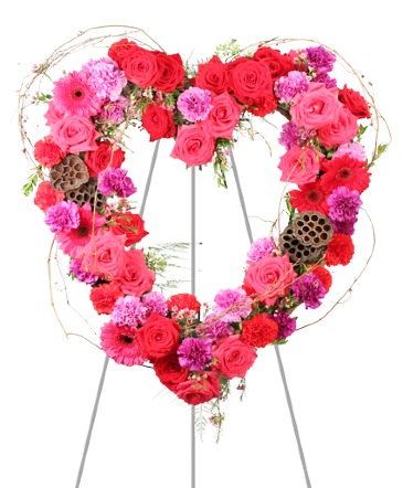 Heartfelt Array Standing Wreath in Marmaduke, AR | Choco Taco Florist ***TEST SHOP****