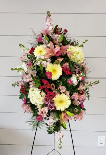 Heartfelt Condolences Standing Spray