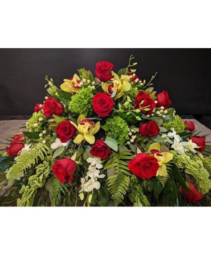 Heartfelt Elegance Casket Spray