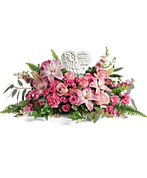 HEAVEN'S HEARTFELT FAREWELL FLOWER ARRANGEMENT