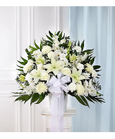 Heartfelt Sympathies White Basket Small
