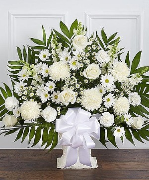 148745 HEARTFELT TRIBUTE WHITE in Beaufort, SC - CAROLINA FLORAL
