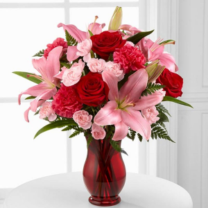 Hearts Emotions Bouquet Vased Arrangement