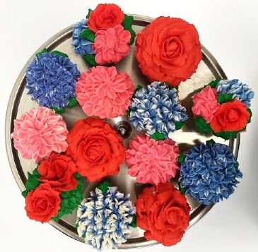 Hearts & Flowers Cupcakes Fresh from the Bakery in Jamestown, NC | Blossoms Florist & Bakery