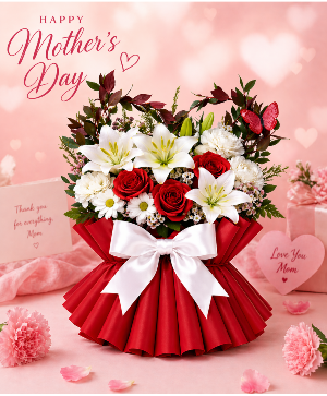 Hearts for Mom Bouquet Call Us for Faster Service & Daily Specials: (915) 303-8500 Text Us to Order Anytime: (915) 505-3708 Your trusted source for Flowers & Delivery in El Paso TX