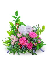 Heaven in our Hearts Keepsake Sympathy Arrangement