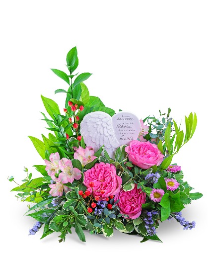 Heaven in our Hearts Keepsake Sympathy Arrangement