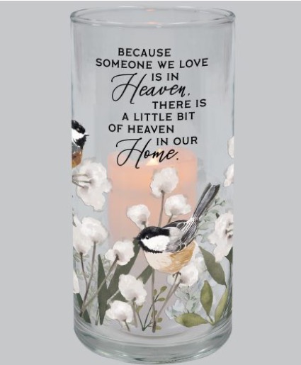 Heaven In Our Home Hurricane Candle 