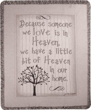 HEAVEN IN OUR HOME Woven Afghan