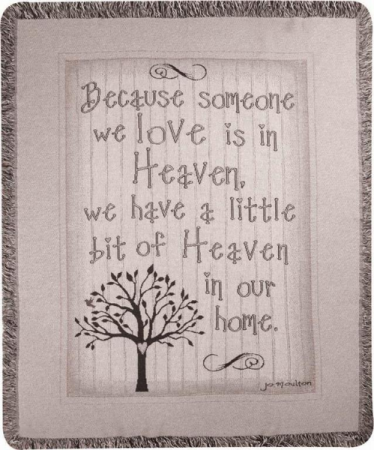 HEAVEN IN OUR HOME Woven Afghan