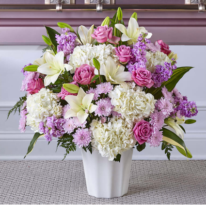 Heaven Sent  Sympathy Floor Basket