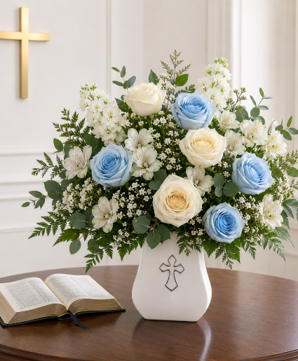 Heavenly Blue Grace Call Us for Faster Service & Daily Specials: (915) 303-8500 Text Us to Order Anytime: (915) 505-3708 Your trusted source for Flowers & Delivery in El Paso TX 
