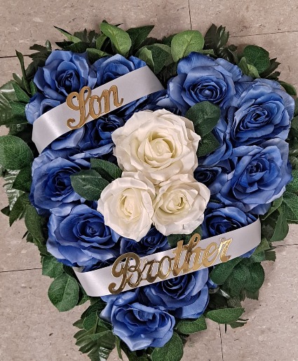 Heavenly Blues  Funeral Coffin Insert