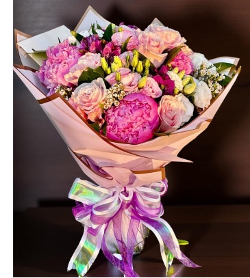  Heavenly Blush Hand-Tied Bouquet in Hyattsville, MD | Rosemery's Flower & Jewelry