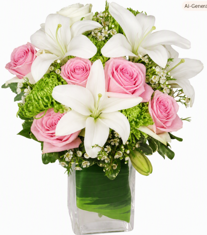 Heavenly Garden Blooms Vase Arrangement