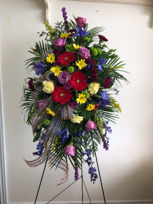 Heavenly hope Standing spray arrangement 