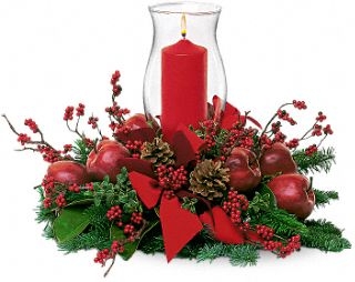 Heavenly Hurricane Bouquet centerpiece