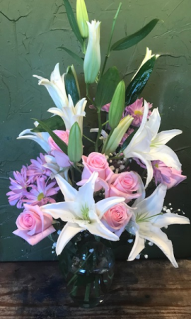 heavenly love roses/lillies