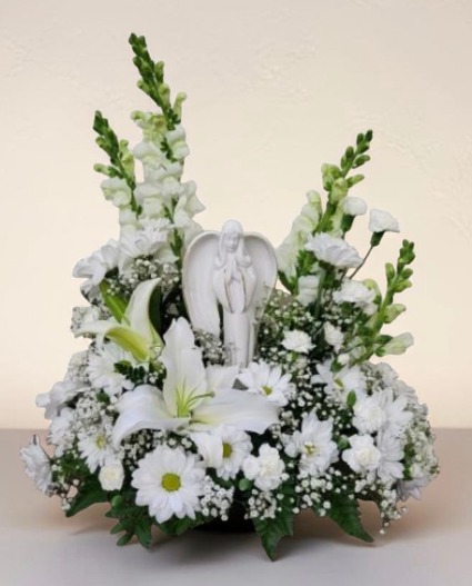 Heavenly Sentiments FS-105 Fresh Flower Keepsake (Local Delivery Area Only)