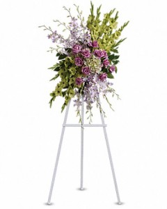 Heavenly Sentiments Spray Sympathy Arrangement in Jasper, TX | Bobbie's Bokay Florist