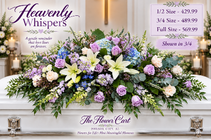 Heavenly Whispers Casket Spray