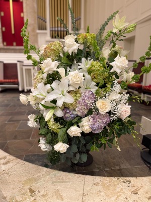 Heavenly White Funeral Arrangement