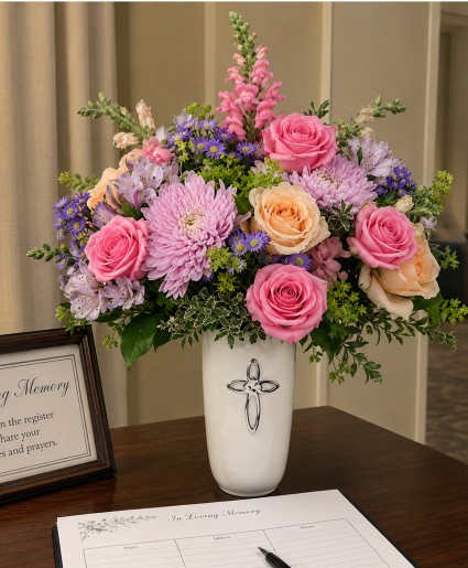 Heaven's Pink Promise Call Us for Faster Service & Daily Specials: (915) 303-8500 Text Us to Order Anytime: (915) 505-3708 Your trusted source for Flowers & Delivery in El Paso TX 