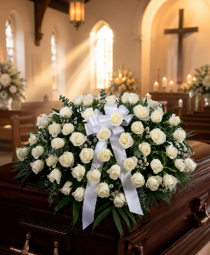 Heaven's Pure Rose Tribute Call Us for Faster Service & Daily Specials: (915) 303-8500 Text Us to Order Anytime: (915) 505-3708 Your trusted source for Flowers & Delivery in El Paso TX 
