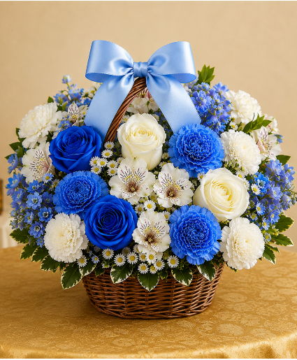 Heaven's Sapphire Whisper Call Us for Faster Service & Daily Specials: (915) 303-8500 Text Us to Order Anytime: (915) 505-3708 Your trusted source for Flowers & Delivery in El Paso TX 