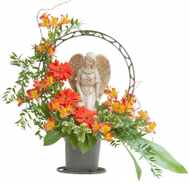Heaven's Sunset Angel Basket 