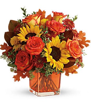 Hello Autumn Bouquet Fall Flower Arrangement