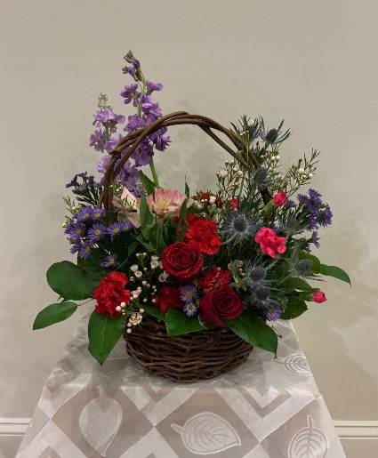 Blossom Overflow Basket Arrangement