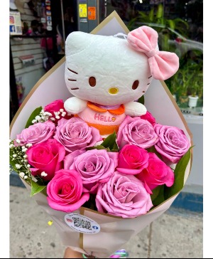 Hello Kitty bouquet  rose bouquet 