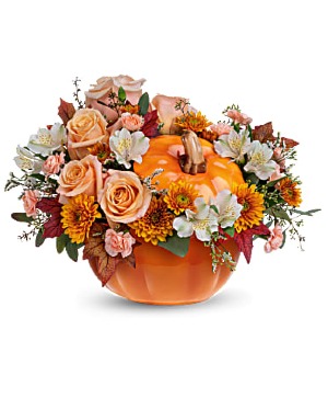 Hello Pumpkin Fall Arrangement