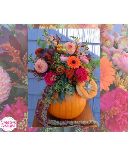 Hello Pumpkin Fresh pumpkin arrangement 