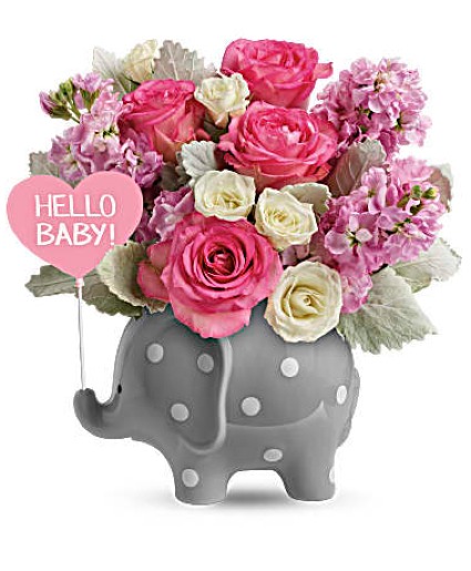 Hello Sweet Baby Girl Arrangement