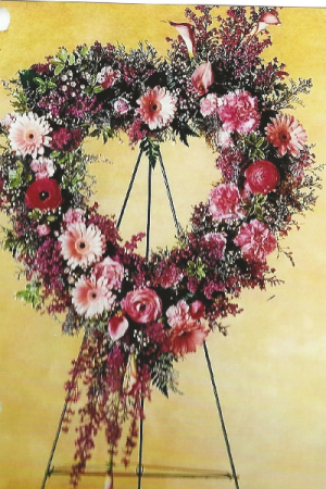 Here's my heart fresh wreath