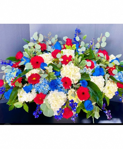 Heroic Patriot Casket Spray 