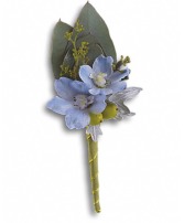 Hero's Blue Boutonierre