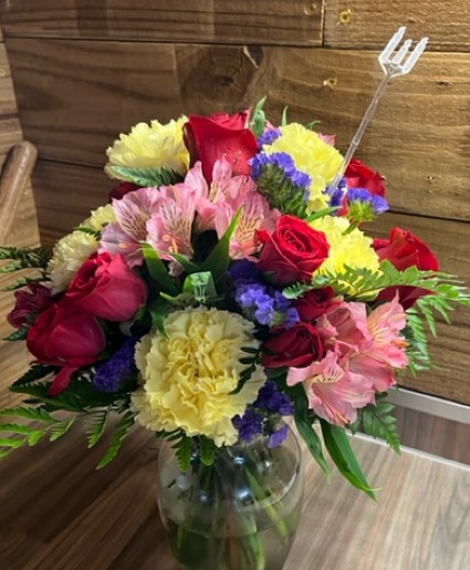 Hint of pink vase