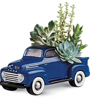 His Favorite Ford Pickup Ceramic 48 Ford Hand Painted