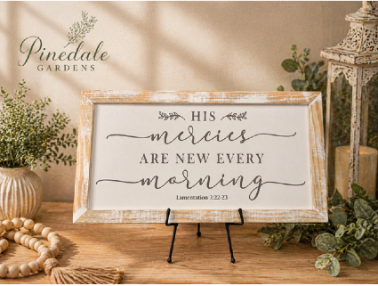His Mercies Sign 