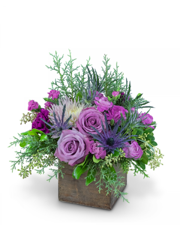 Holiday Amethyst Flower Arrangement